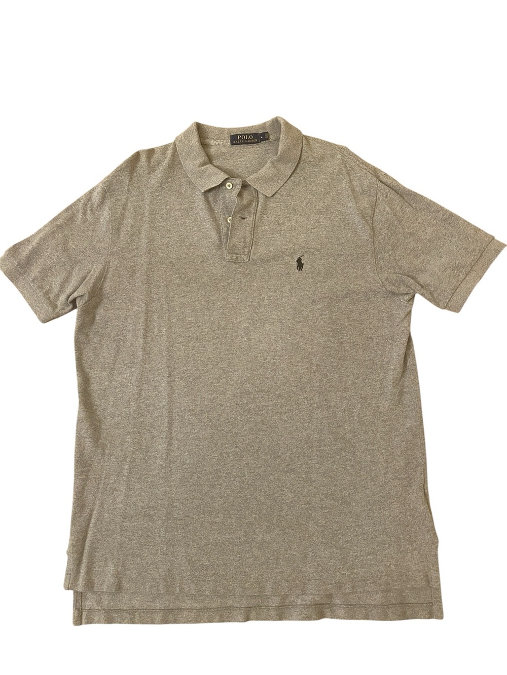 Polo Ralph Lauren Gray Cotton Polo Men’s Size Large